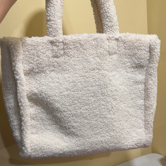 Victoria's Secret Cream Plush Tote - Picture 9 of 12